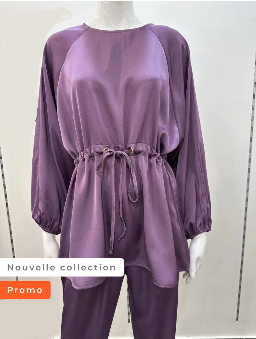Haut à cordon inspi Z Violet