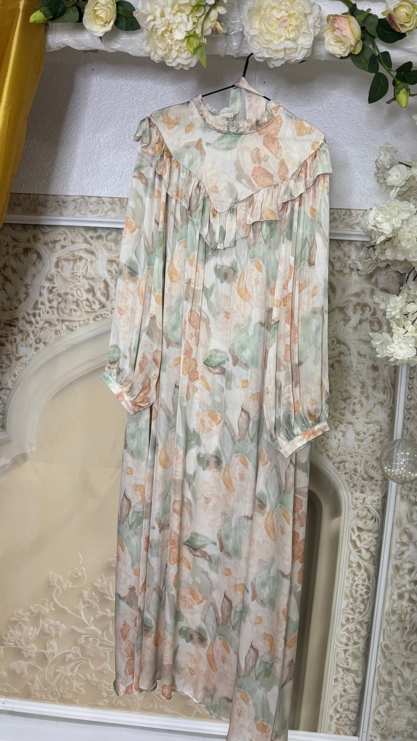 Robe Ines Vert pastel