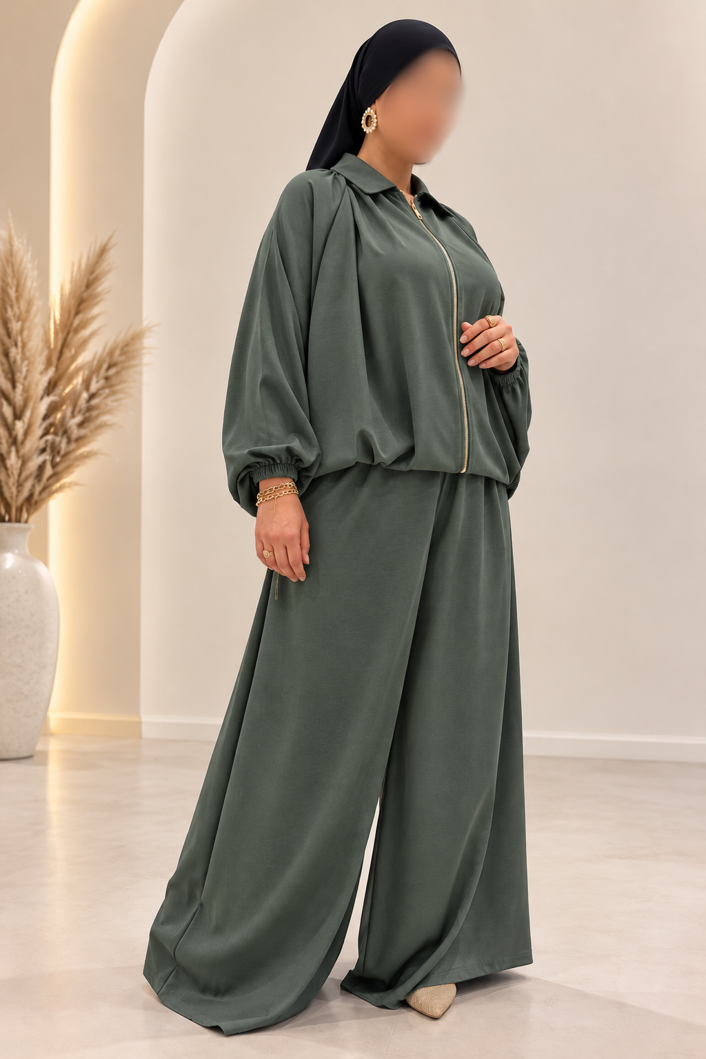 Ensemble Balqis Vert