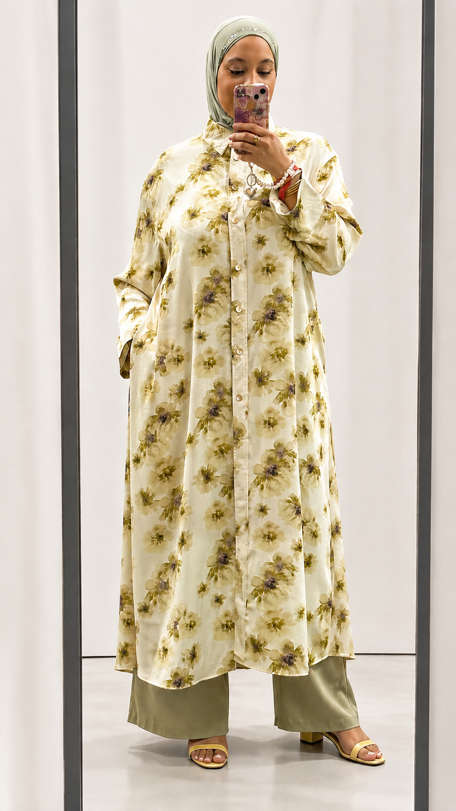 Robe Flower Vert