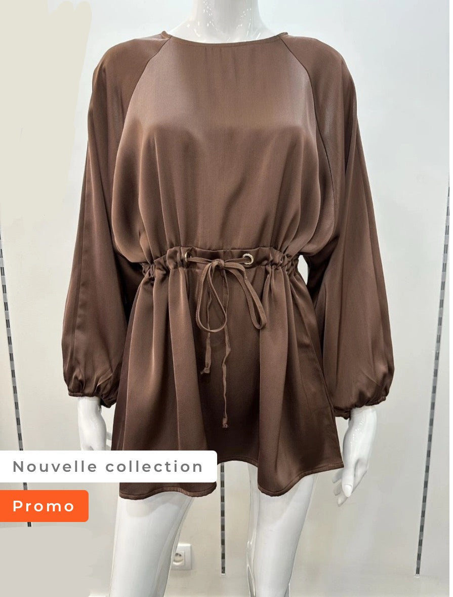 Haut à cordon inspi Z Marron