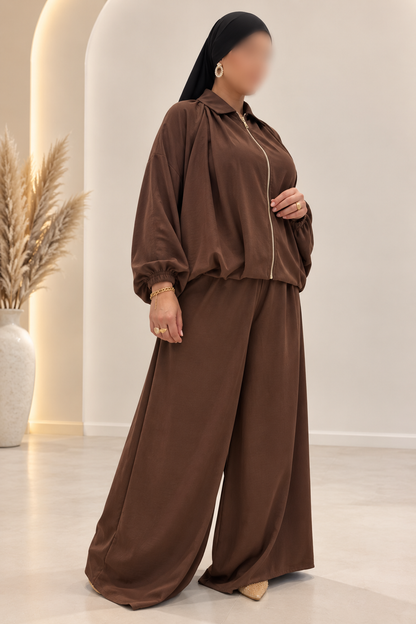 Ensemble Balqis Marron