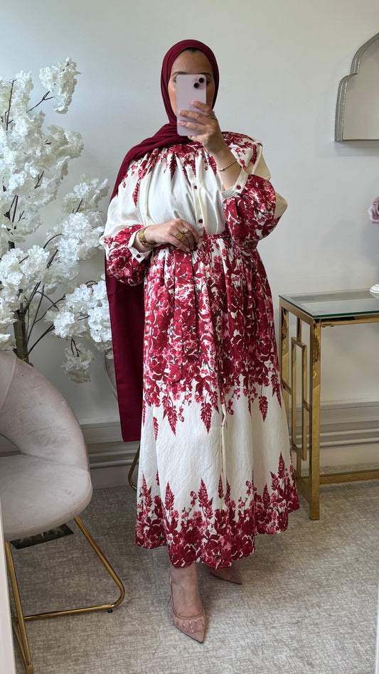 Robe Jasmine Bordeaux
