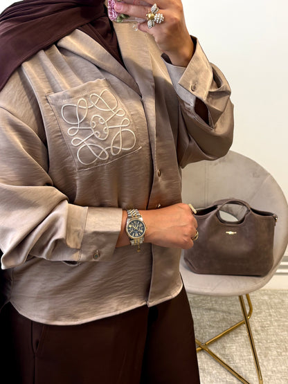 Chemise Andra Taupe