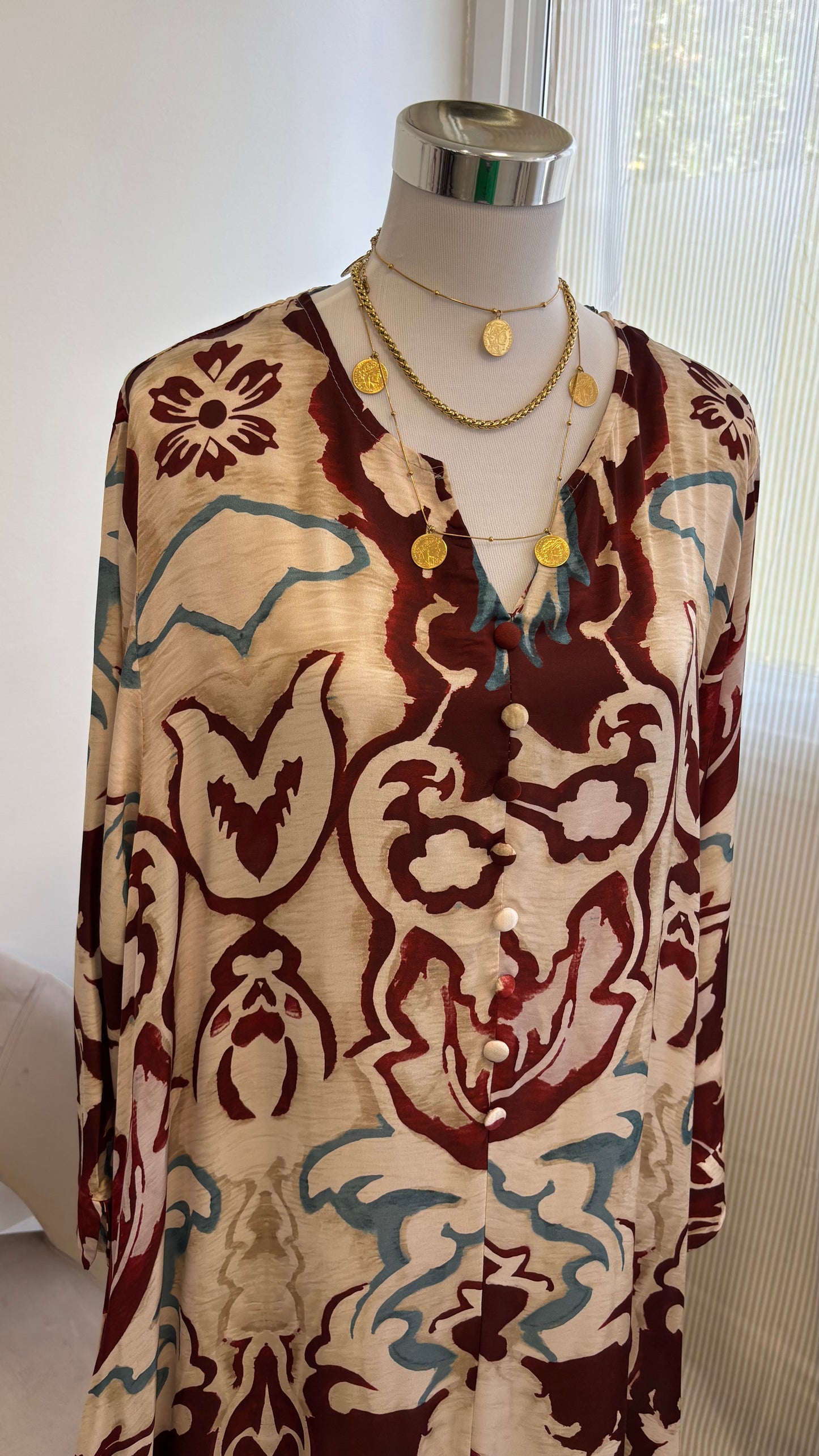 Robe Evyta Marron/Cuivre