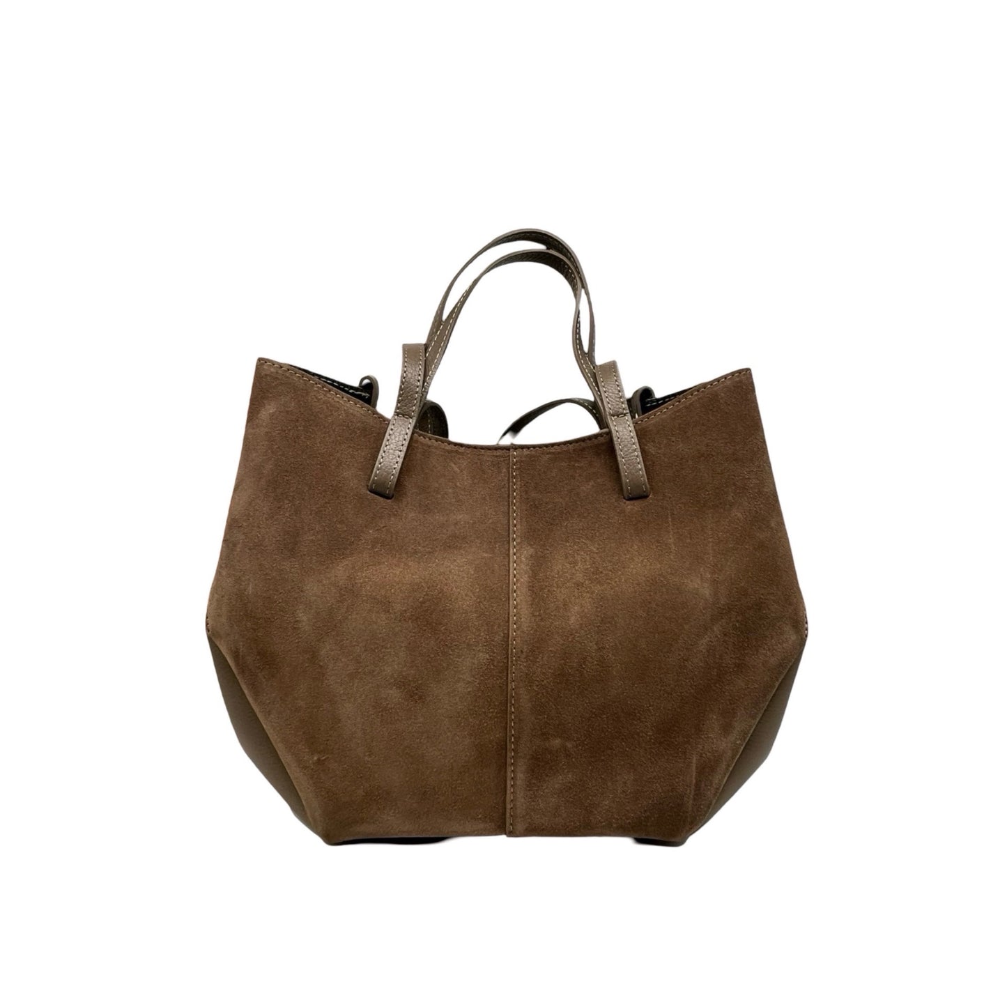 Sac à main en cuir véritable Taupe