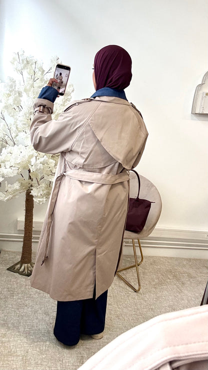 Trench Karina bi-matiere