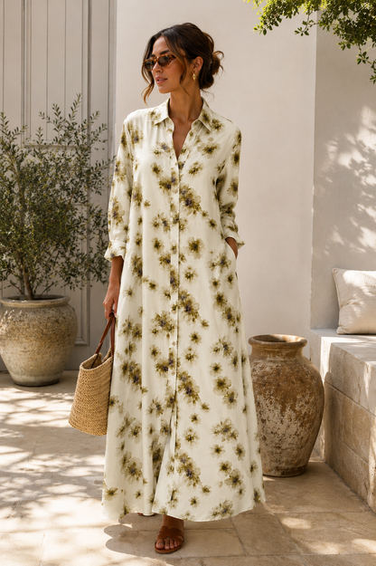 Robe Flower Vert