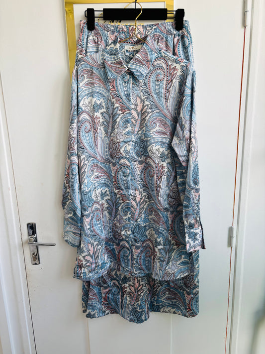 Ensemble Satinée Bleu