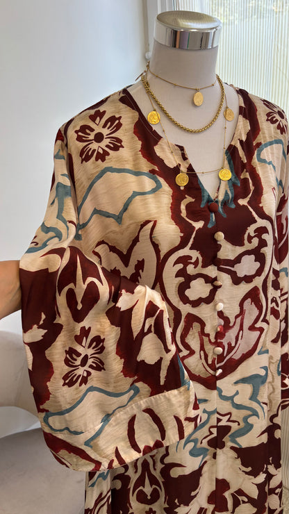 Robe Evyta Marron/Cuivre