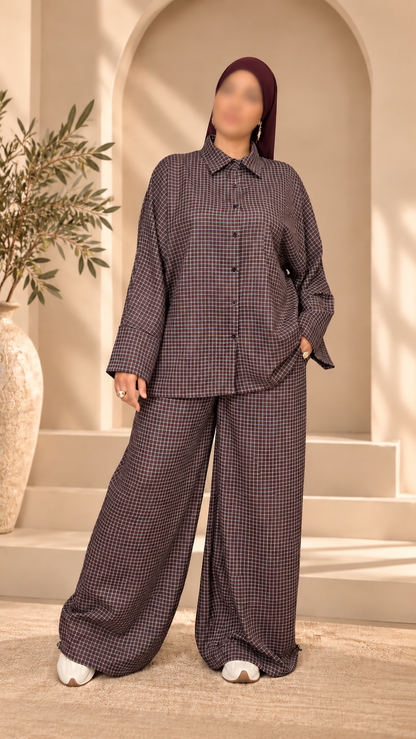Ensemble Elia Marron/bleu