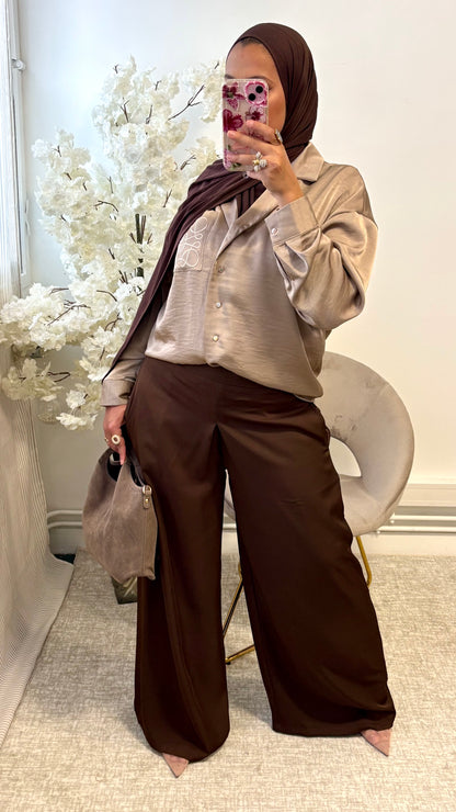Chemise Andra Taupe