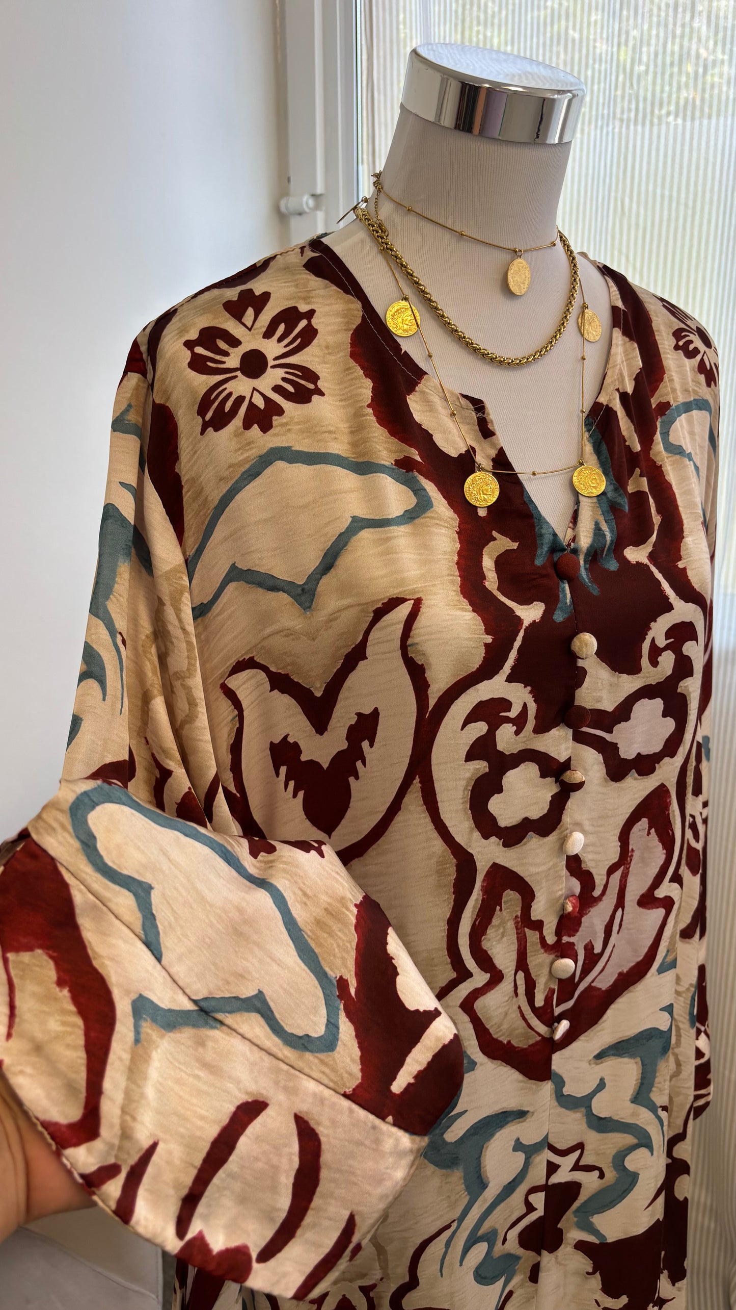 Robe Evyta Marron/Cuivre