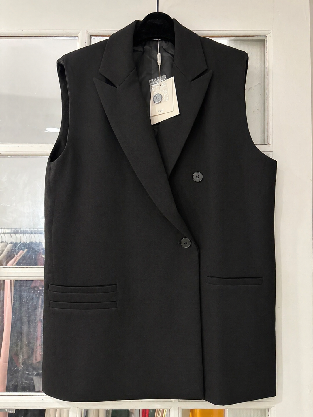 Blazer Noir sans manches