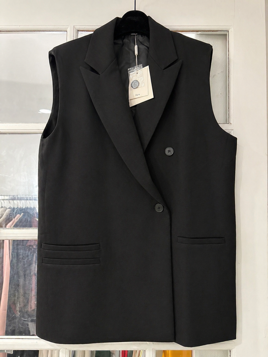Blazer Noir sans manches