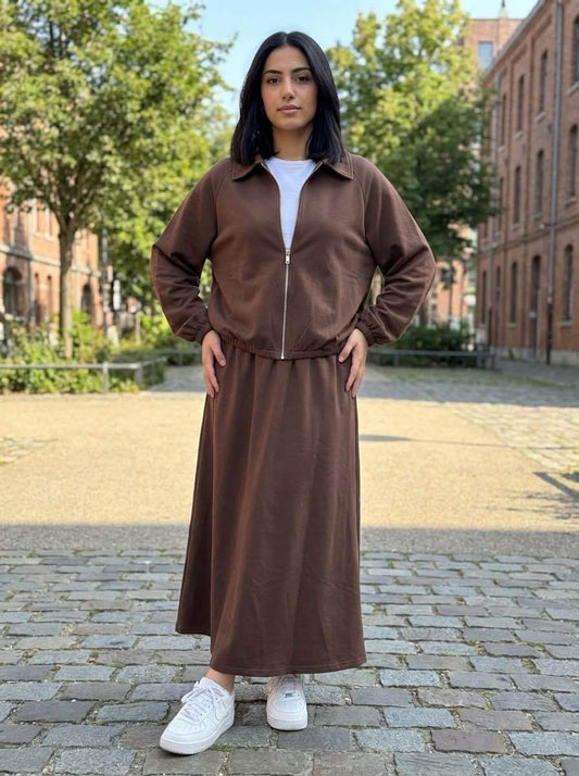 Ensemble Darine marron