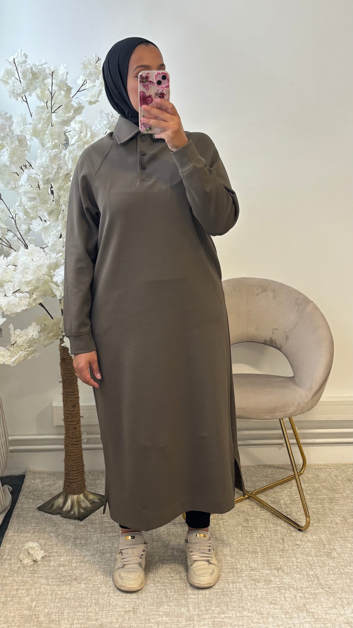 Robe Théa kaki