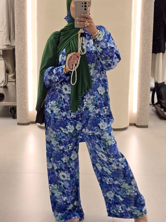 Ensemble Flower Bleu
