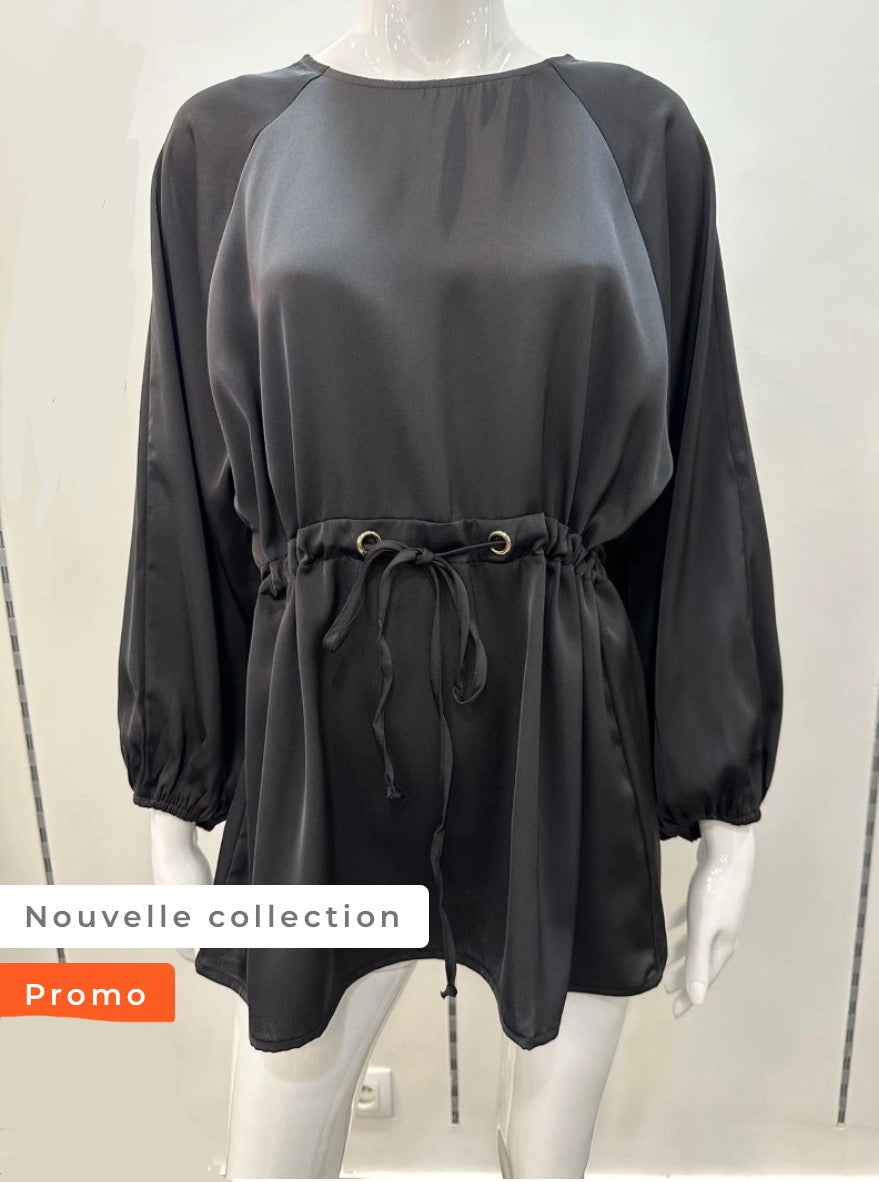 Haut à cordon inspi Z Noir