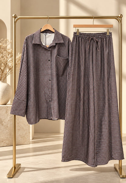 Ensemble Elia Marron/bleu