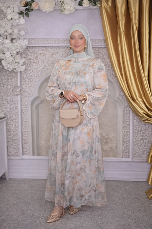 Robe Ines Vert pastel